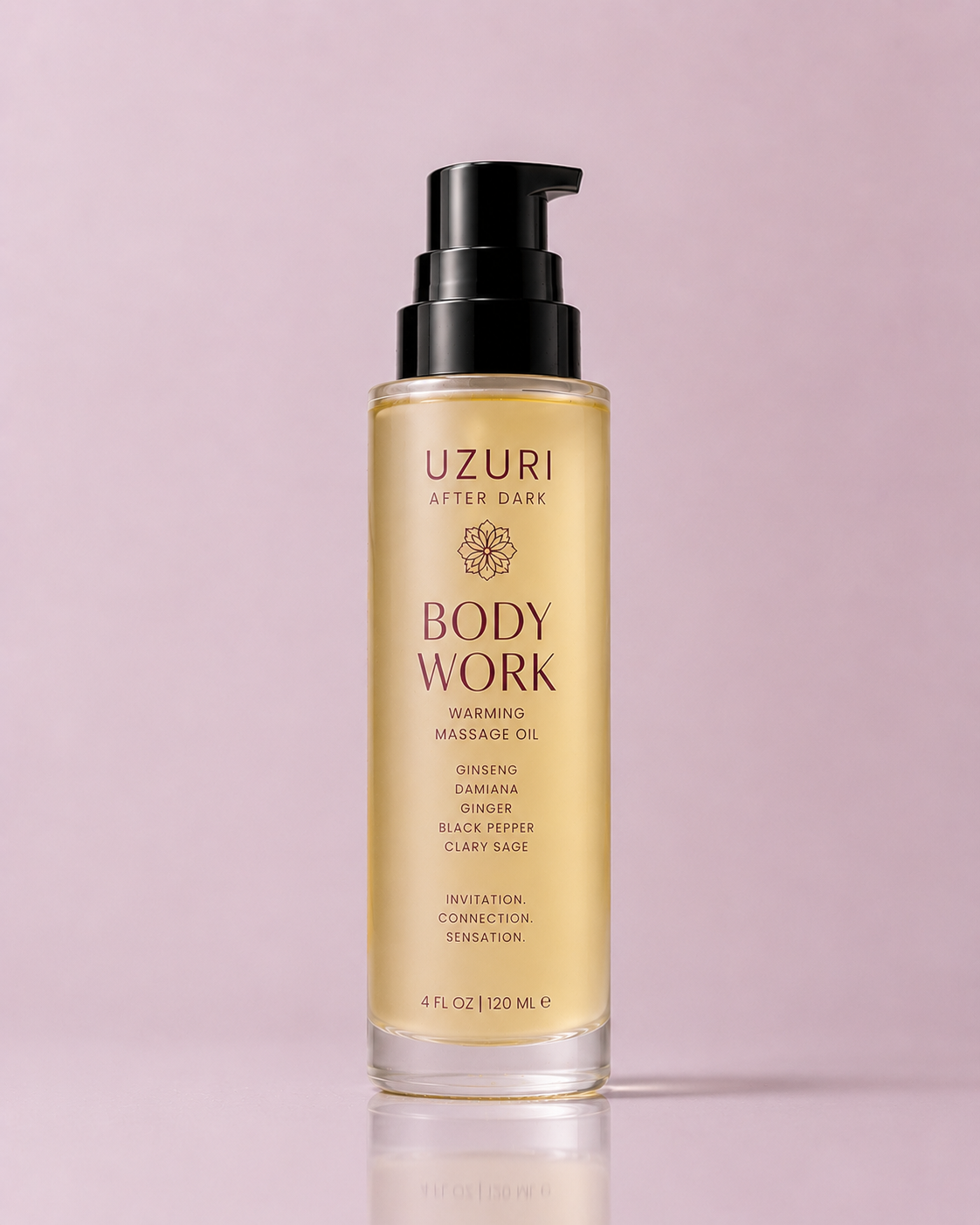 Golden Body Oil in Frosted Glass bottle